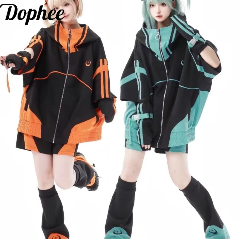 Winter Clothing Online - Dophee Subkultur Gewürz Mädchen y2k Sporta
