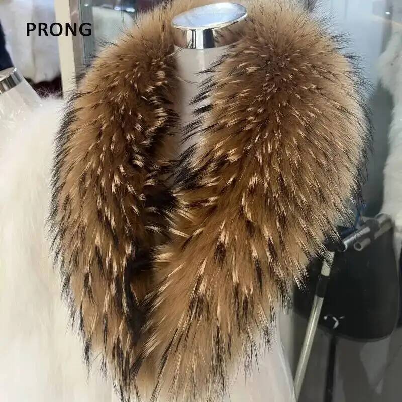 Winter Clothing Online - Natürliche Waschbären Pelz Kragen Echtpelz Schal
