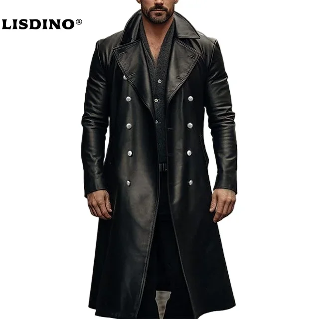 Winter Clothing Stores - Leder Jacke Männer Winter Fleece Motorrad
