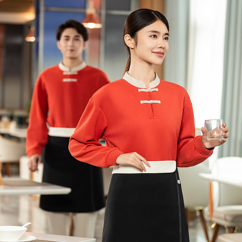 Winter Clothing Companies - Kellner-Sweatshirt im chinesischen Stil mit aufgedrucktem