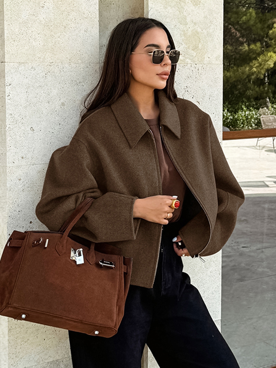 Winter Clothing Colors 2026 - Frühling Herbst 2026 Bomberjacke Damen Weich
