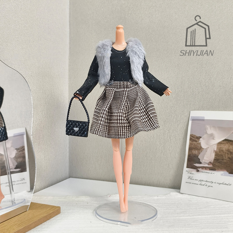 Winter Clothing Dress Up - 1/6 puppe Handgemachte Kleid Kleidung Winter