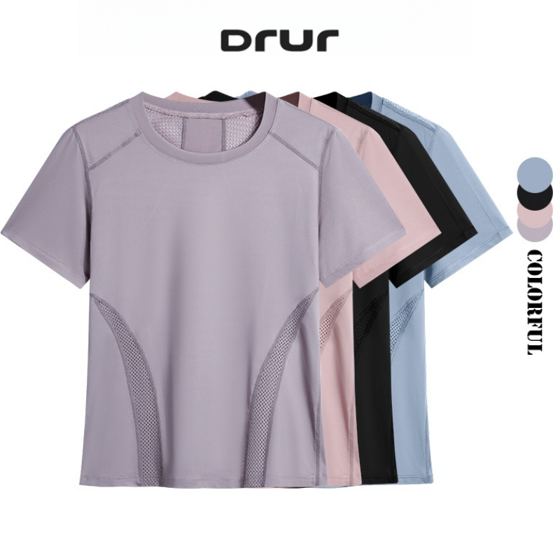 Winter Clothing Stores - DRUR Sommer Leichtes Lauf-T-Shirt für Damen,