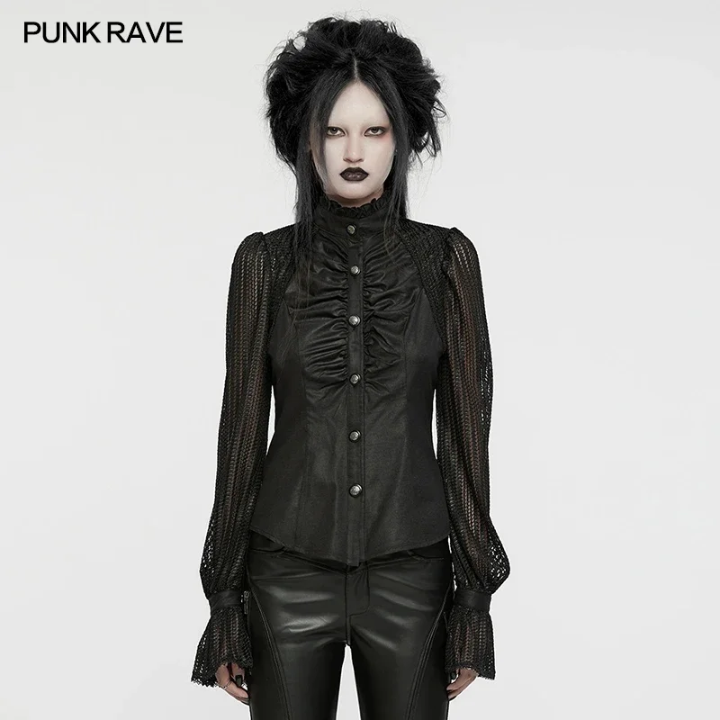 Winter Clothing Visuals - PUNK RAVE Damen Gothic Laternenärmel Exquisites