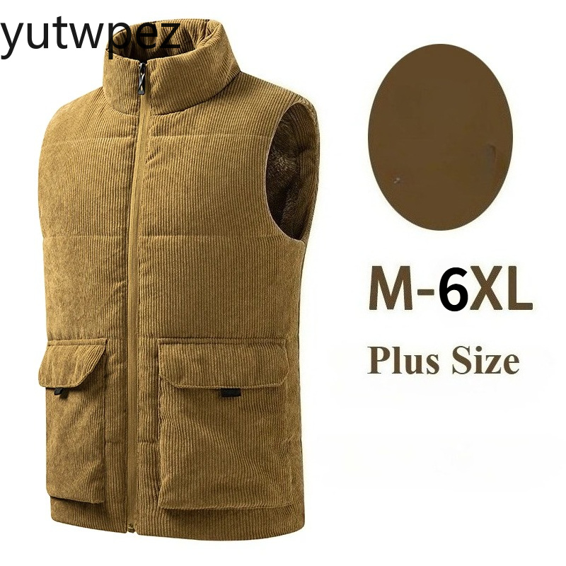 Warm Winter Clothing - Outdoor-Wanderweste aus Wolle für Herren, Wattierte