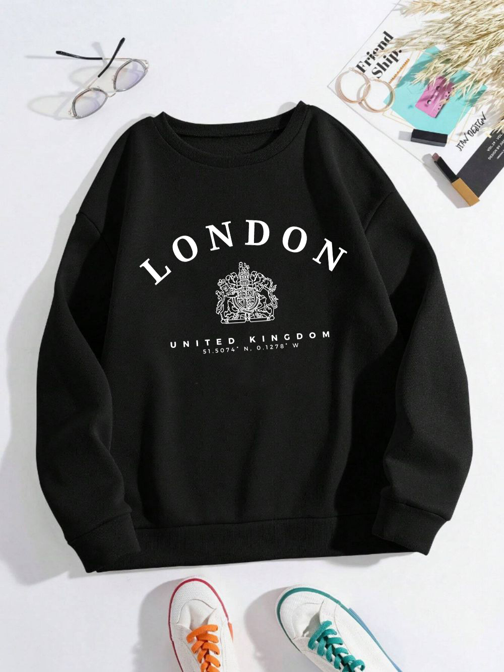 Winter Clothing Uk - London Uk Royal Badge Print Damen