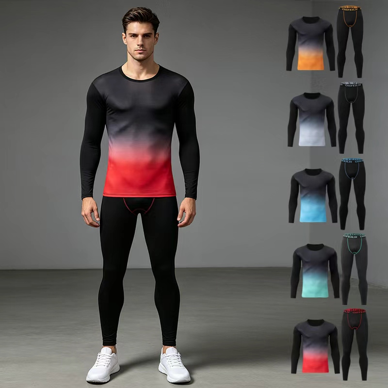 Warm Winter Clothing - Herren-Warmset für den Winter, einfarbig, Farbverlauf,