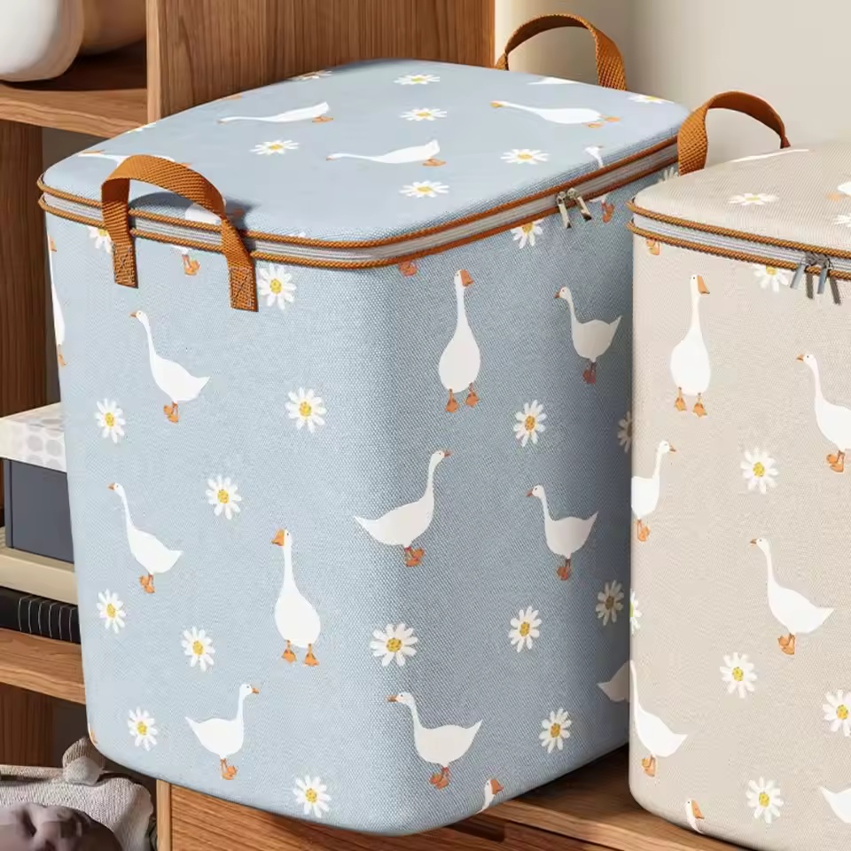 Winter Clothing Types - Daisy Goose Aufbewahrungstasche für Steppdecke, Daunenjacke,