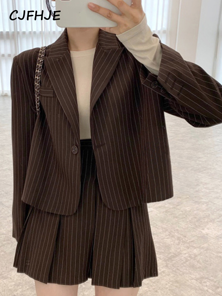 Cjfhje Mode Streifen Blazer Fr – Winter Clothing Online Bewertung und Preis