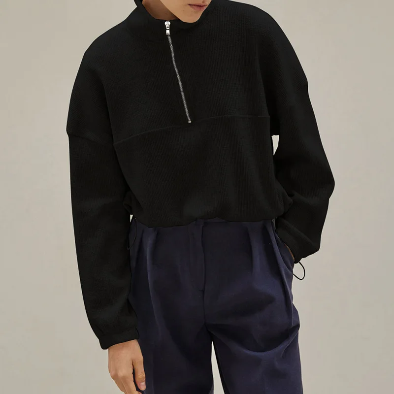 Baumwolle Waffel Zip Up Hoodie – Winter Clothing Aesthetic Bewertung und Preis