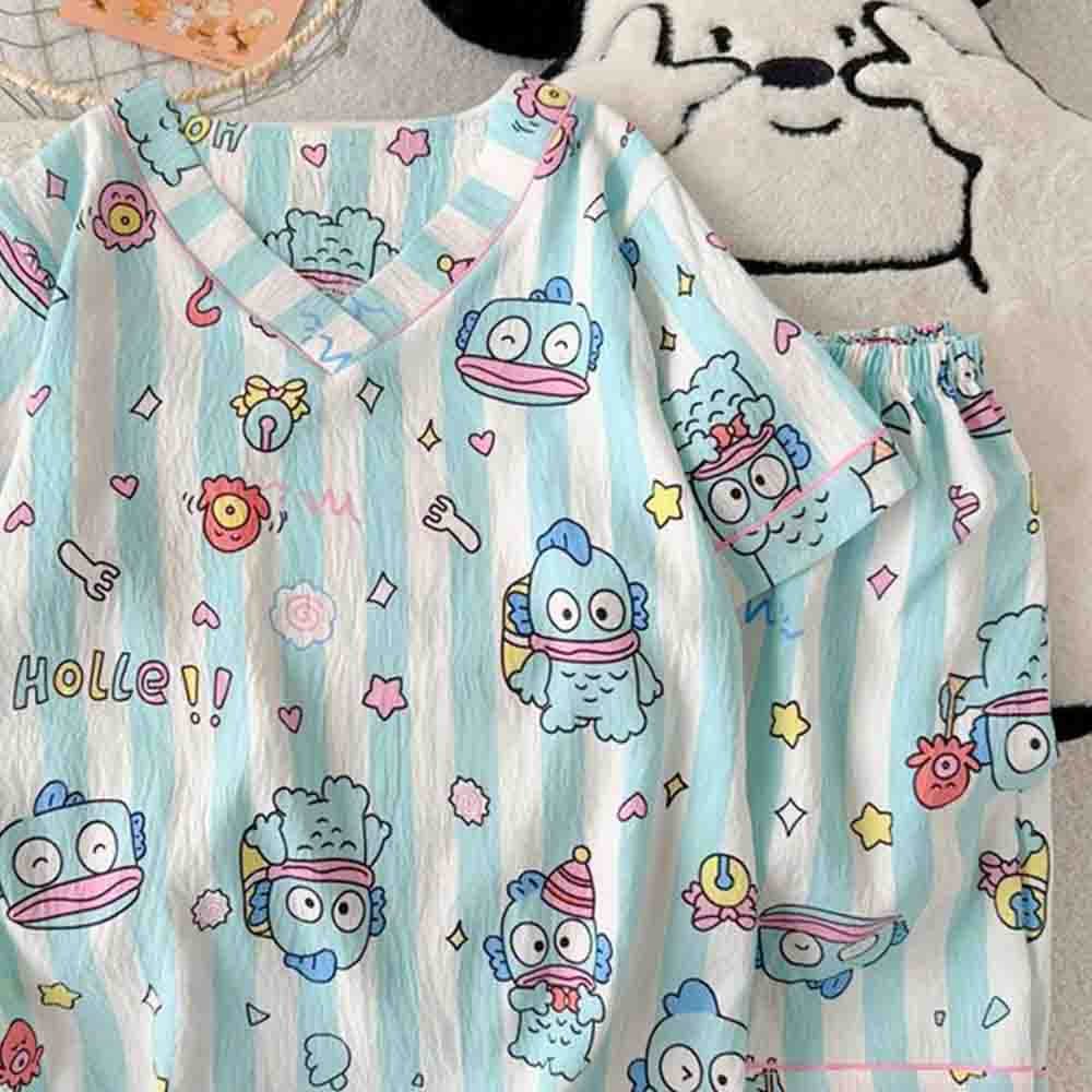 Sanrio Hangyodon Damen-Pyjama- – Winter Clothing Equipment Bewertung und Preis