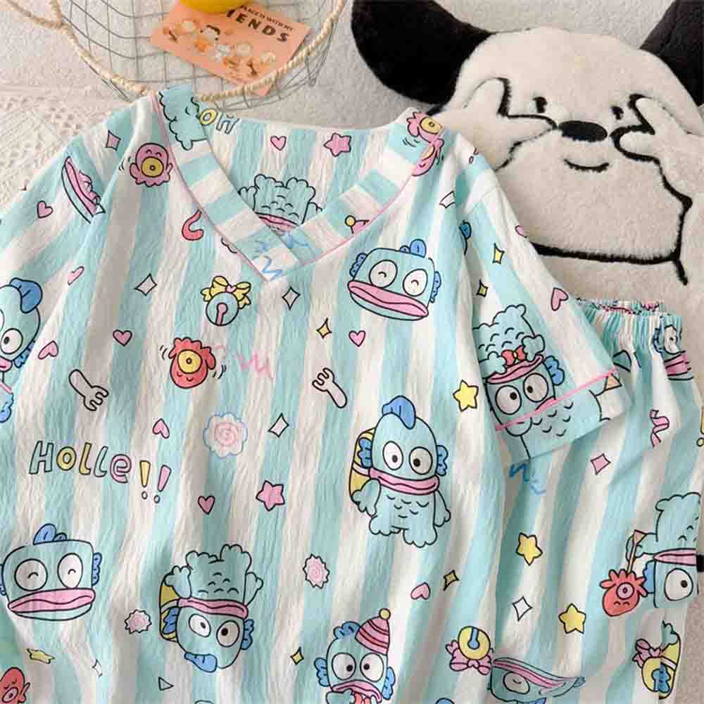 Sanrio Hangyodon Damen-Pyjama- – Winter Clothing Equipment Bewertung und Preis