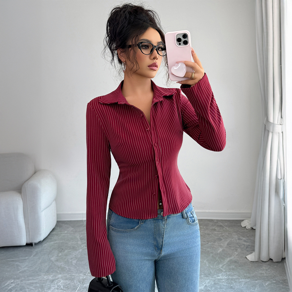 Lässiger Hochwertiger Gestreif – Winter Clothing Types Bewertung und Preis